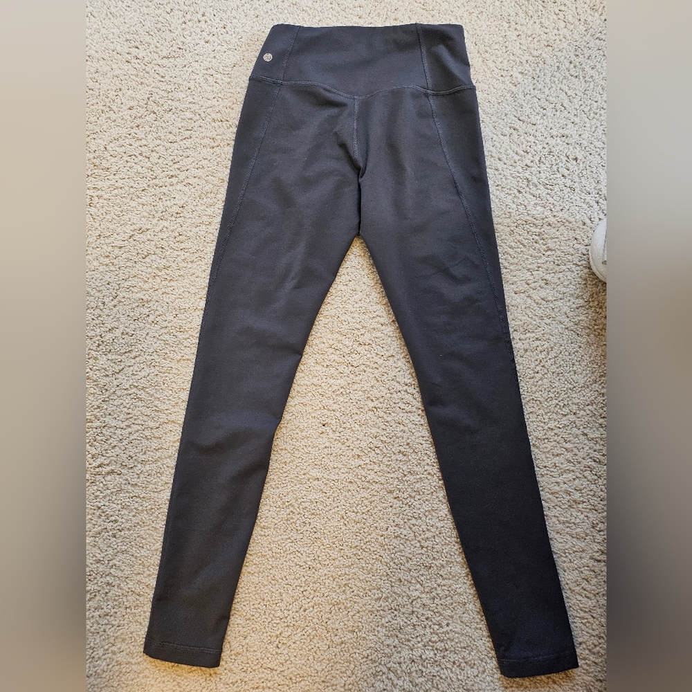Zella high waist pocket leggings size Small gray color